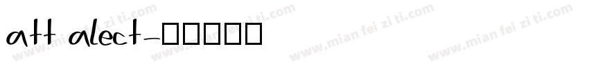 att alect字体转换